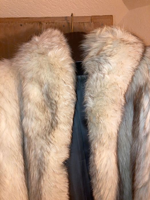 Blană din vulpe argintie
