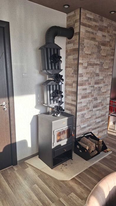 Голям Висококачествен вентилатор за камина печка, за кюнци