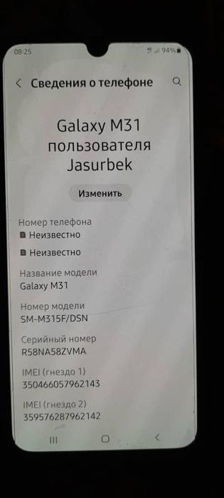 Samsung galaxy m31 6/128gb yaxshi xolatda