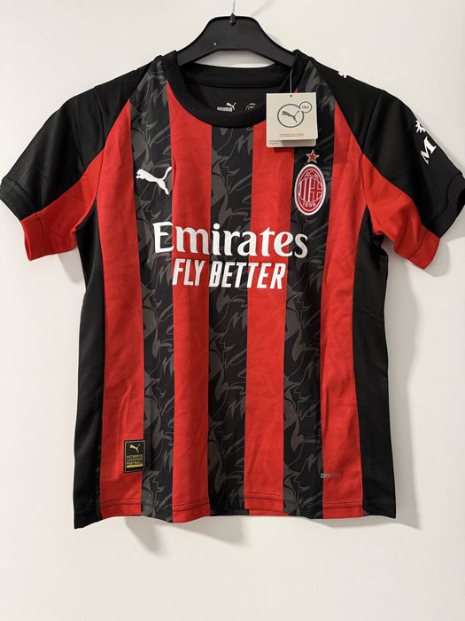 Echipament fotbal pentru copii ( tricou  + pantaloni ) , AC Milan