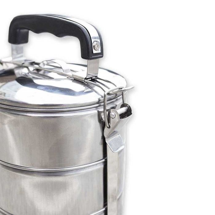 Комплект метални кутии за пренасяне и съхранение на храна, 3 броя