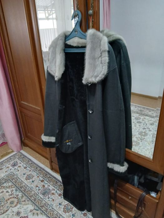 Кожаный дублёнка