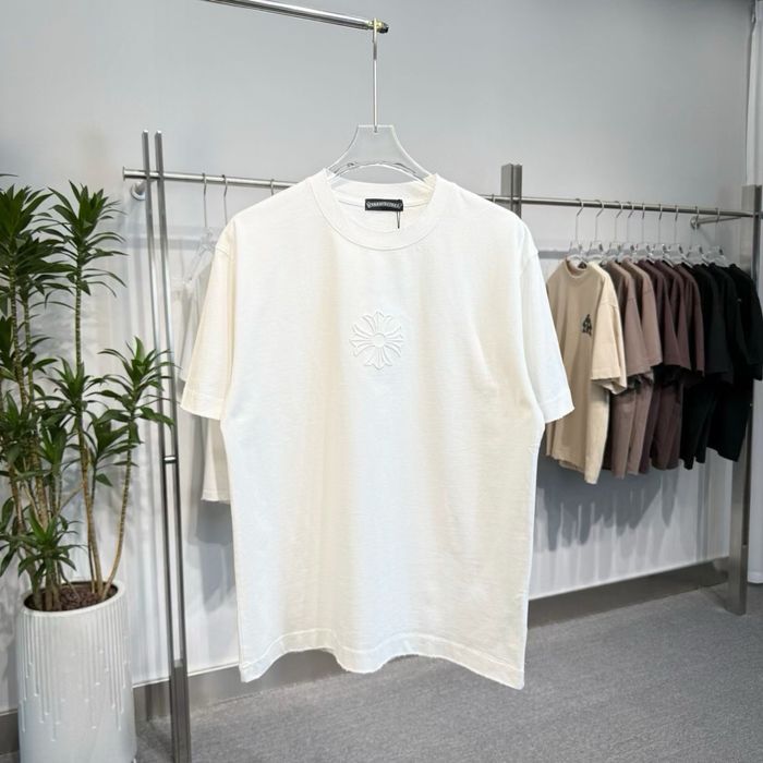 Tricou Chrome Hearts White  T-Shirt Alb [Verificare Colet] Caliate Premium