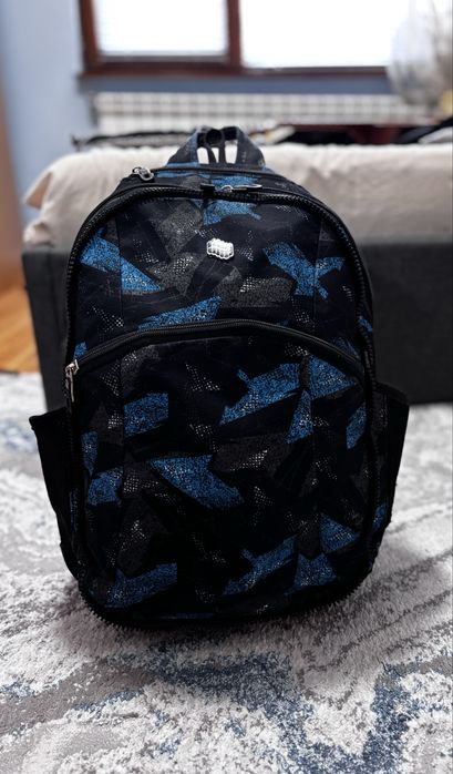 Ученическа раница 2в1 Pulse Teens Blue Arrow, черно-синя