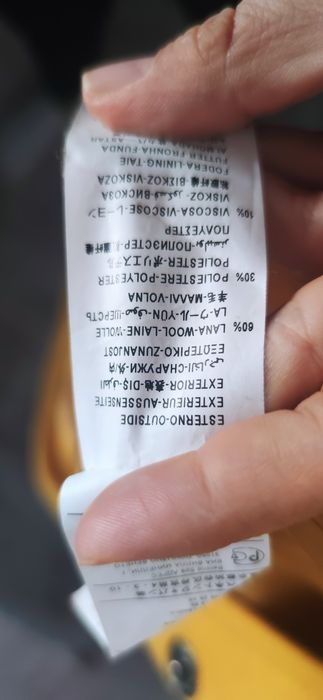 дамско вълнено палто Benetton 46