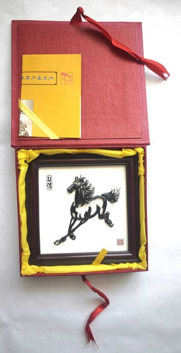 Pictura in fier 3D “Cal de rasa in galop” an 2004