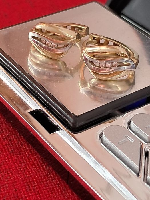 Cercei aur 14  k