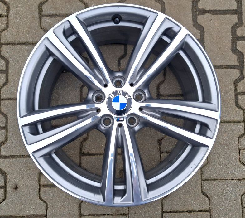 Jante BMW M pe 19 Diamond Cut originale 3 F30 4F32 roti anvelope jenti