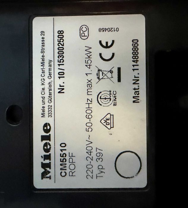 Кафеавтомат Miele CM 5510