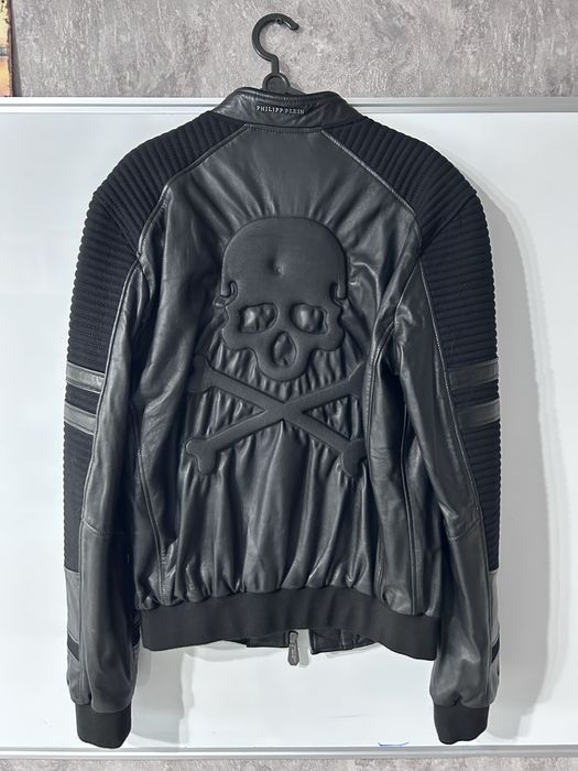 Geacă Philipp Plein Originală din Piele Naturală – Limited Edition – Made in Italy – Mărimea S – Nouă