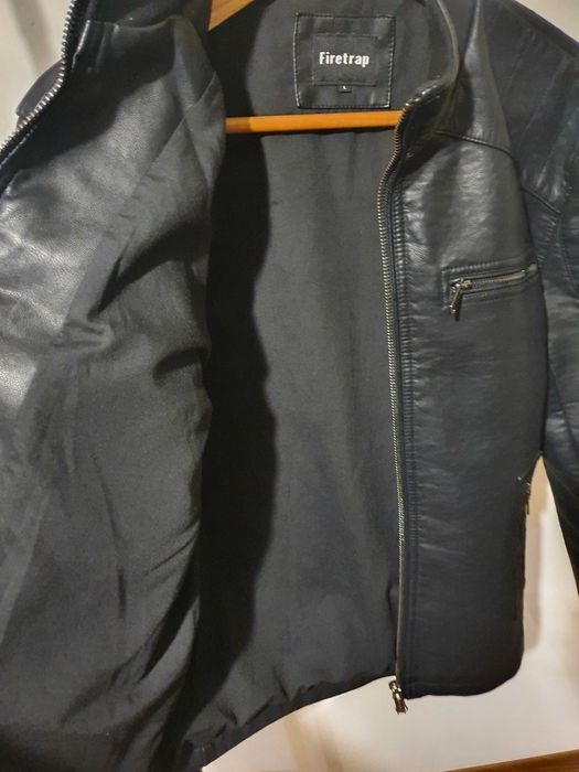 Geac Jacheta barbati  Firetrap marimea L piele ecologica