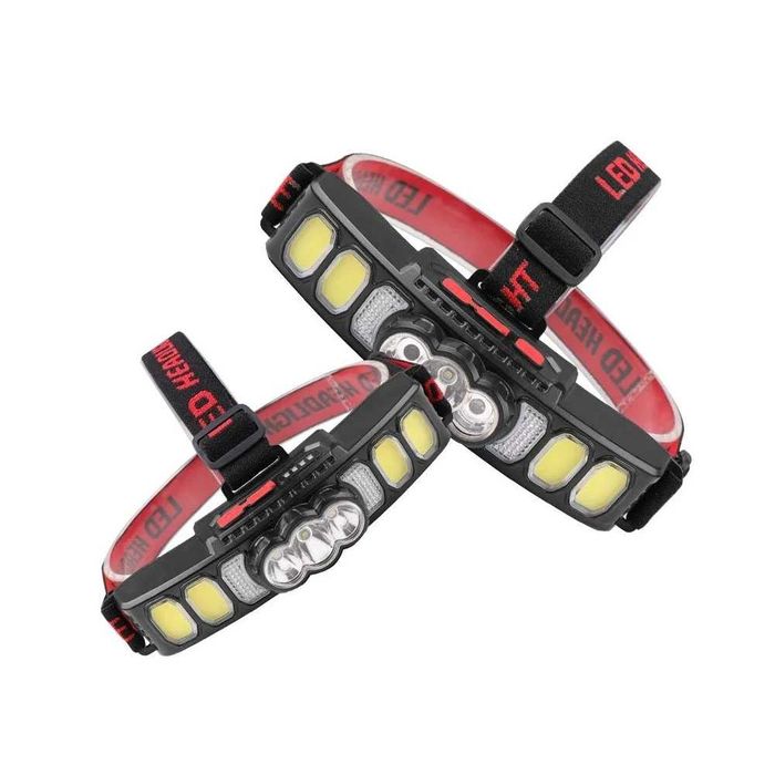 LED Мощен Диоден челник с 6 режима и сензор за движение, водоустойчив