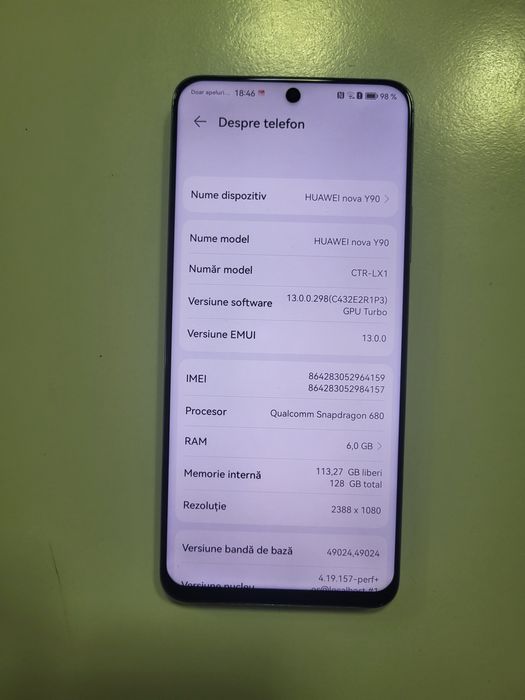 Huawei NOVA Y90 Impecabil ca Nou Poze Reale