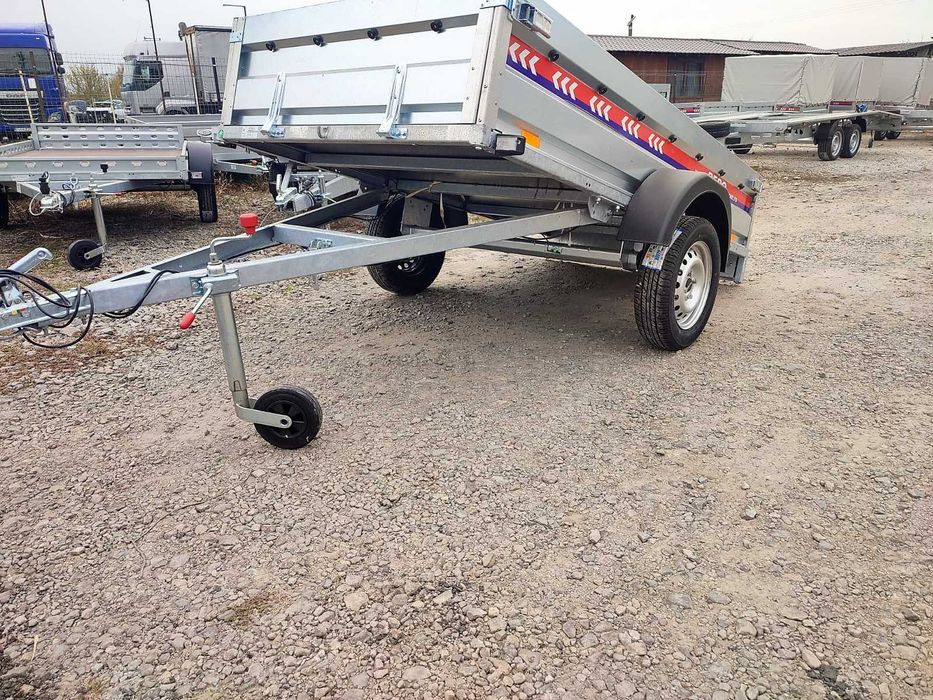 Remorca 750 Kg 2 Axe Dimensiune 240x125x39 Cm, CIV Gratuit