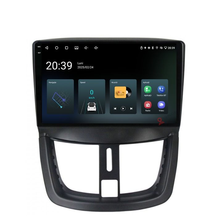 Navigatie Android 14 Peugeot 207 Carplay Android Auto