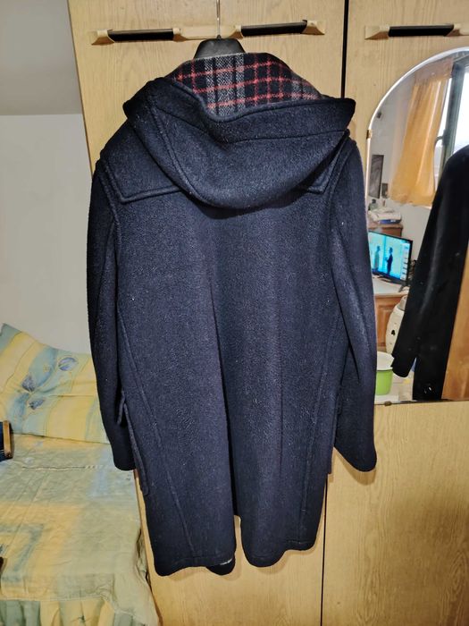 Оригинално дамко вълнено палто Gloverall с качулка