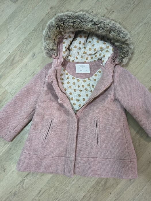 Розово палтенце Zara 98