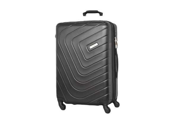 Куфар ABS среден 65 х 44 х 27см - Черен/Сив/Син