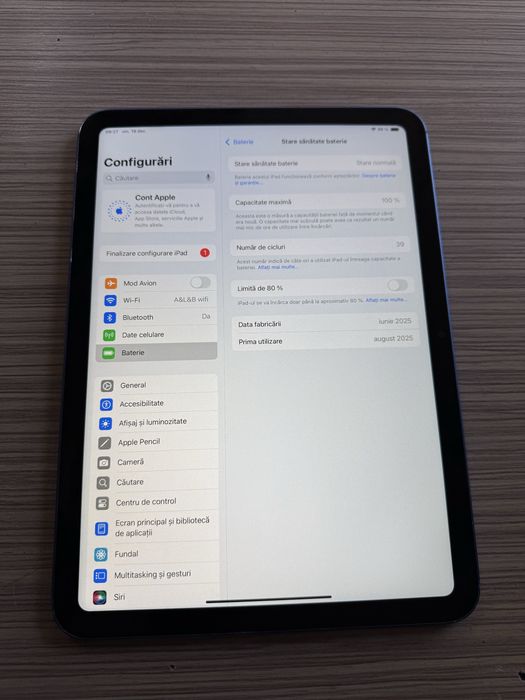 Tableta APPLE iPad 11" (A16), 128GB, Cellular, Blue *Model 2025