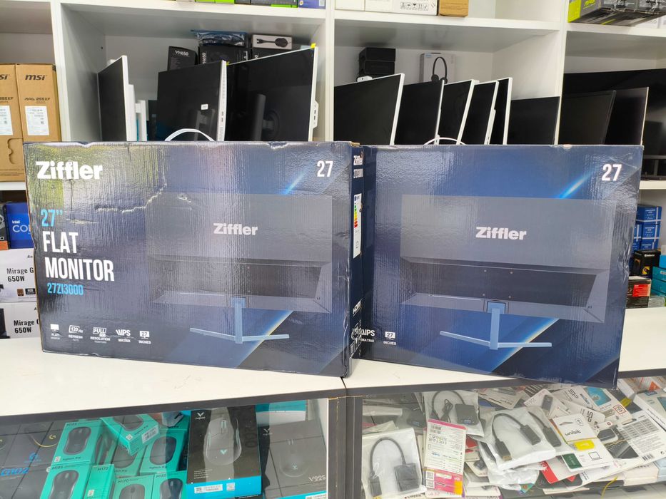 Монитор 27" Ziffler IPS LED (VGA+HDMI) 120Hz, 1920x1080 НОВЫЙ