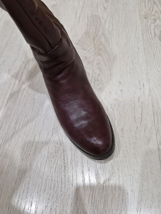 Сапоги демисезонные кожа