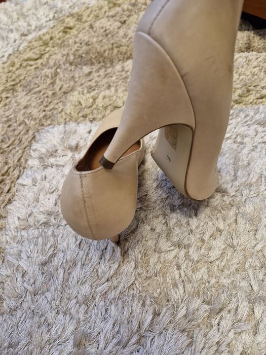 Pantofi bej piele 40