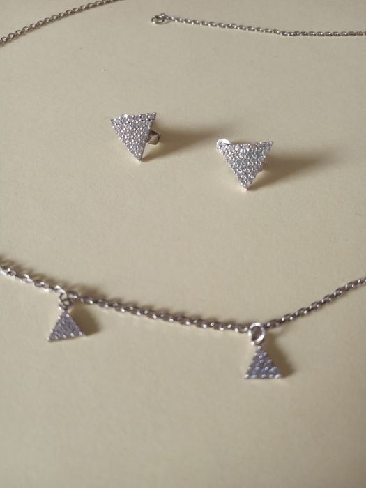 Set cercei și colier argint 925