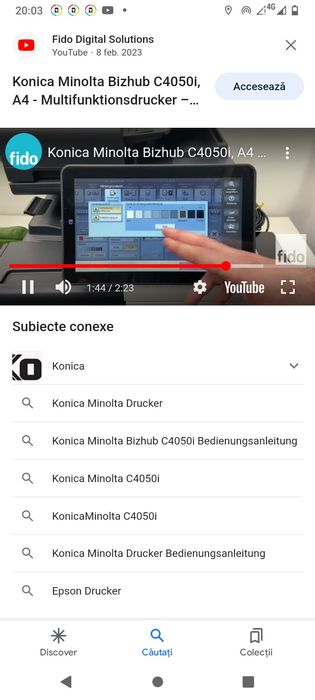 Imprimanta Konica minolta 4050l  inteligenta, scanner Smart WiFi Fax