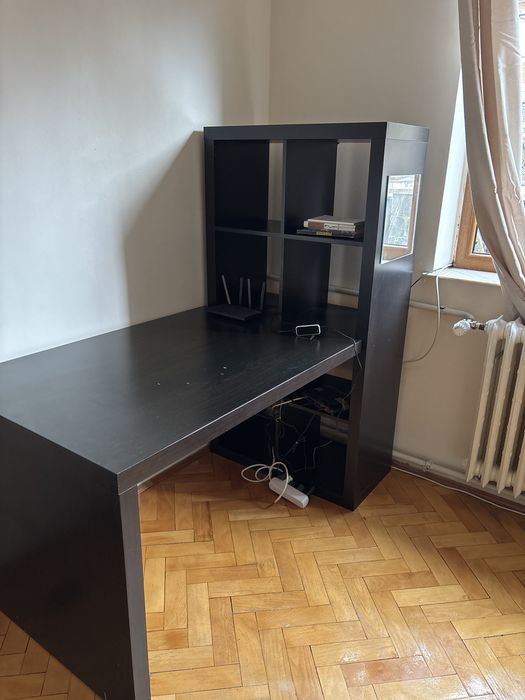 birou jysk multifunctional tip ikea cu rafturi