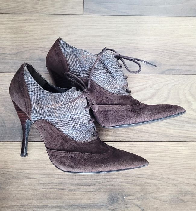 Pantofi botine Guess, piele, marimea 39.5/40