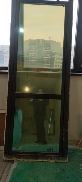 Дверь межкомнатная МДФ 80 см и дверь алюминий 73 см