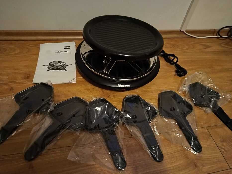 Gratar de masa/Grill electric Nou 6 Raclete Cu Plita 900 watti