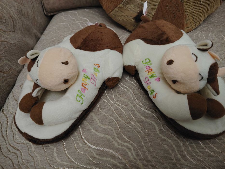 Домашние тапочки с милыми зверьками