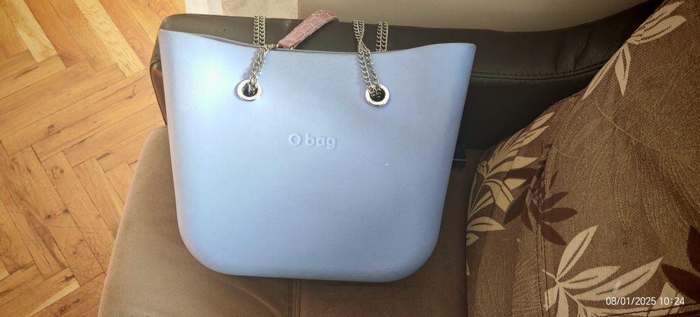 Чанта O bag мини, виолетов цвят