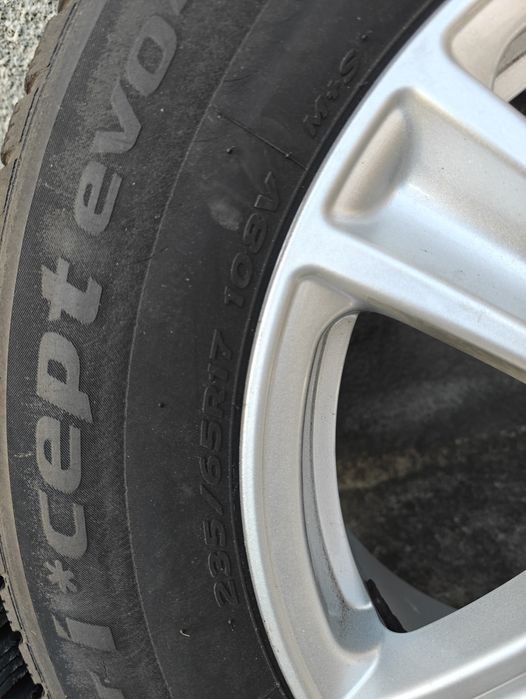 Vând jante aliaj RC Design R17 + anvelope iarnă