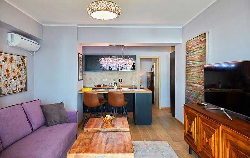 2 camere Mamaia Centru, vedere la mare, utilat complet, minim 12 luni