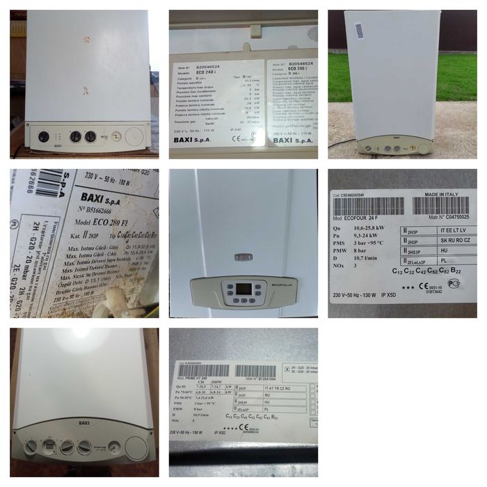 Depozit piese s.h. centrale BAXI diverse modele.