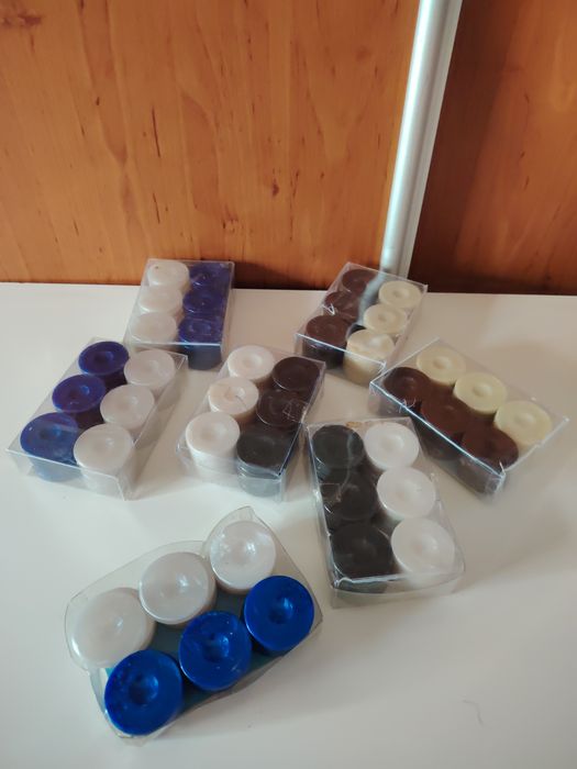 Пулове за табла, плътни и зарчета. Комплект