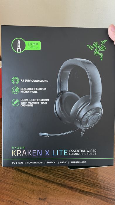 Наушник razer kraken x lite + мышка razer