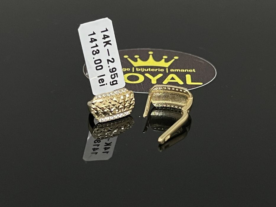 Bijuteria Royal CB : Cercei dama aur 14k 585  2,95 gr