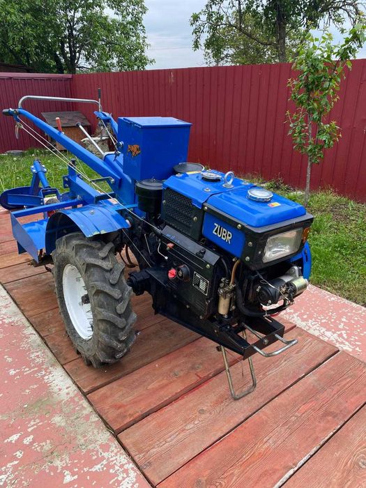 Motocultor ZUBR MB 1012E 12.5CP diesel, pornire electrica, freza agricolă rotativa cu scaun