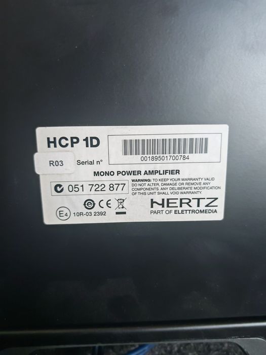 Kitt complet stație și subwoofer auto Hertz  HCP 1D