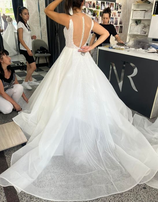 Булчинска рокля ,перфектно състояние S/M размер