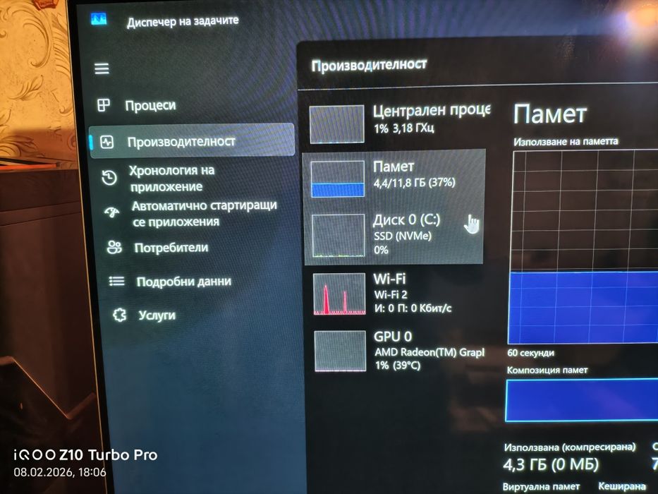 Мини компютър 99%нов