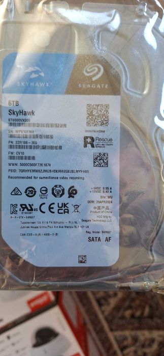 HDD Seagate SkyHawk 6TB NOU, SIGILAT – ST6000VX009 –