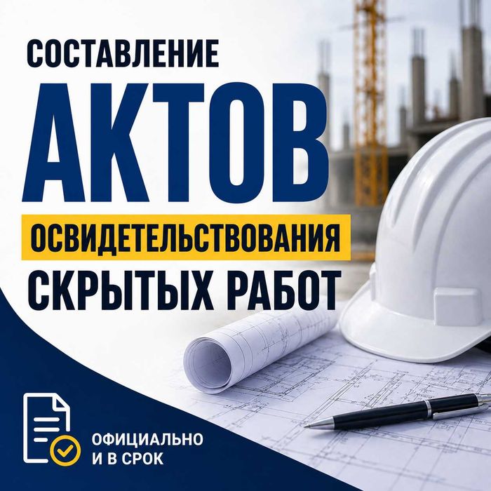 Составление актов скрытых работ