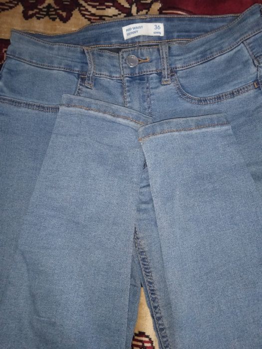 Сини еластични Дънки