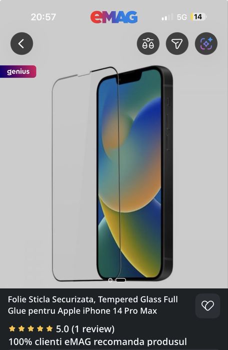 Husă si folie ecran Iphone 14 Pro Max