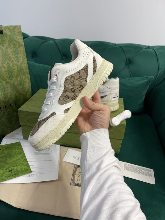 Adidasi Gucci piele naturala Full Box colectie noua