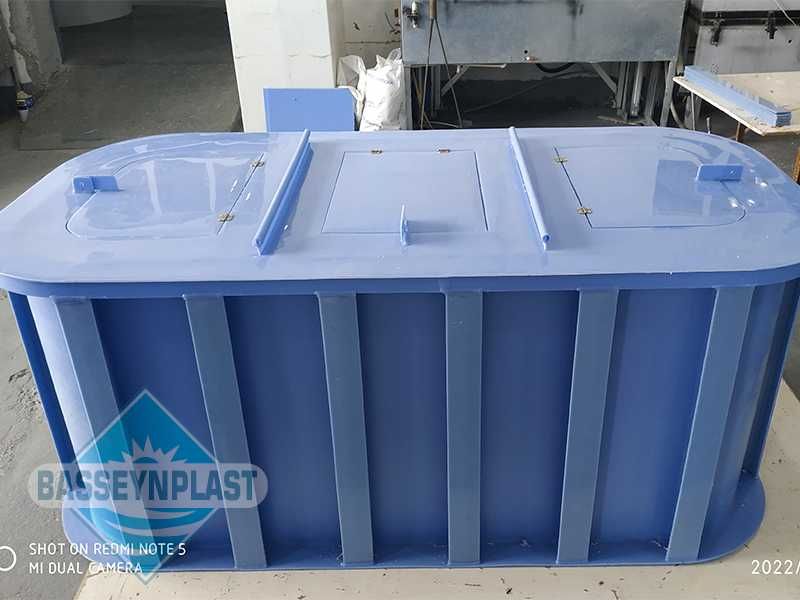 Ёмкость, бак для хранения рыбы из полипропилена 2,5м3